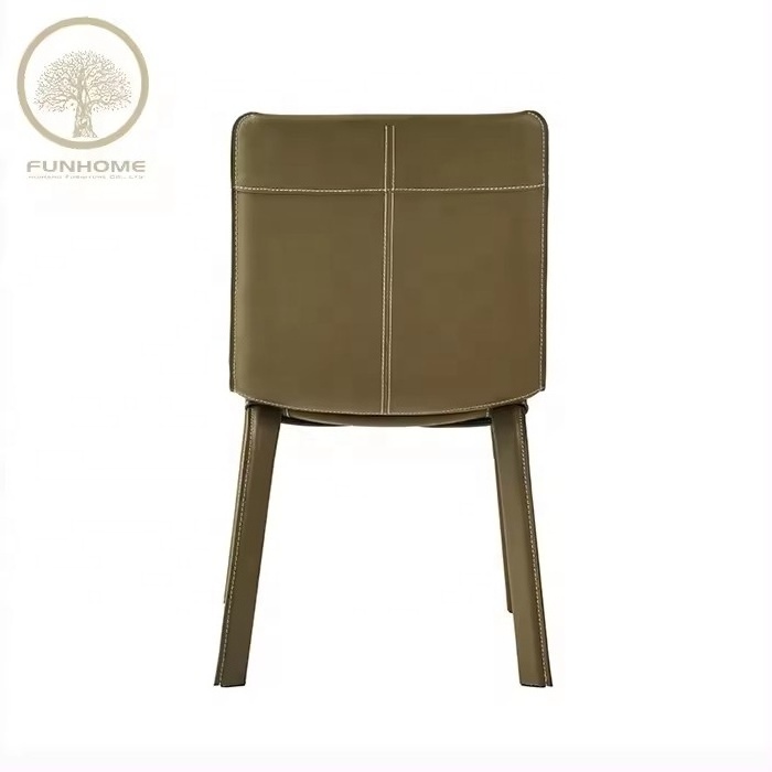 Wholesale Outdoor Garden Dinning Table Chair Luxury Modern Dinning Room Chairs PU Leather Accent  Chair