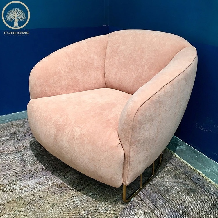 Wholesales Factory Direct Sale Modern Design Furniture Pink Velvet Corner Sofa Set Fabric Sofa  Living Rooms Furniture