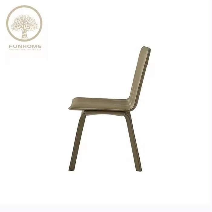 Wholesale Outdoor Garden Dinning Table Chair Luxury Modern Dinning Room Chairs PU Leather Accent  Chair