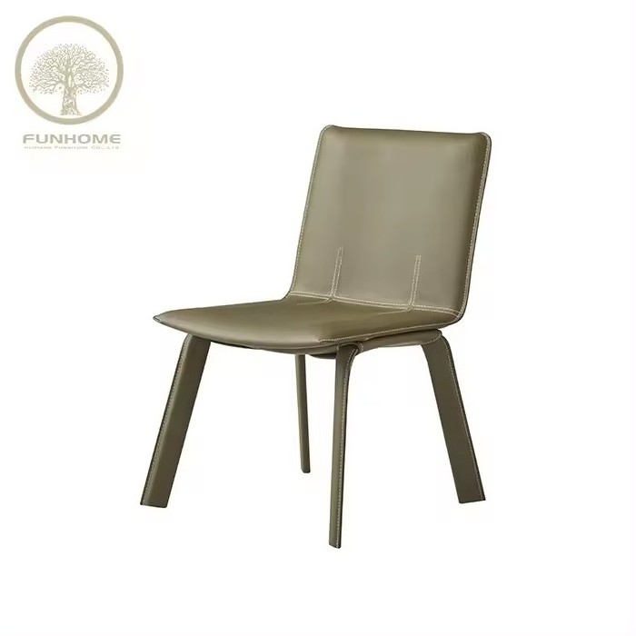 Wholesale Outdoor Garden Dinning Table Chair Luxury Modern Dinning Room Chairs PU Leather Accent  Chair