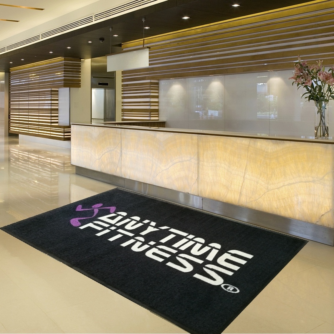 Commercial Carpet Black Logo Mat Custom Printed Rubber Floor Entrance Door Mat for Store