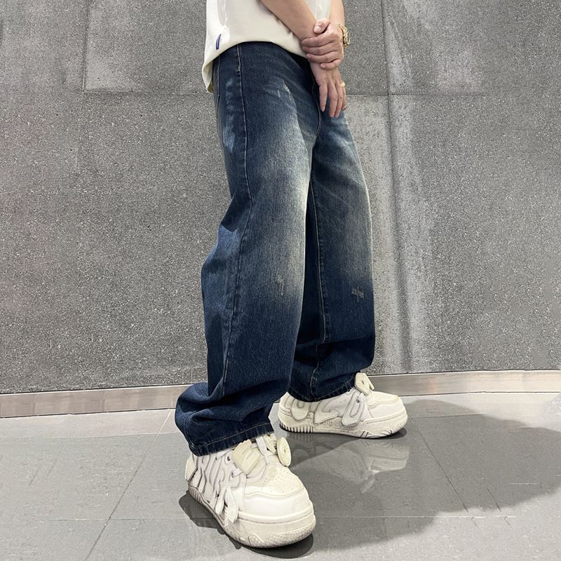 2024 Wholesale Daily Casual  Blank Denim Jeans Pants Men's Jeans