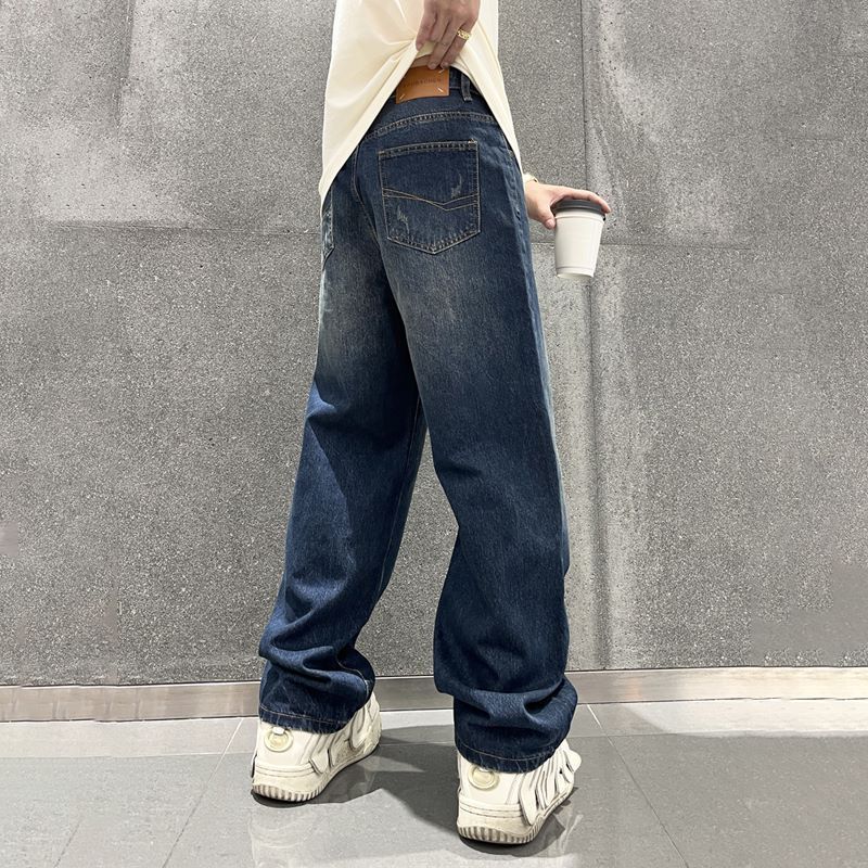 2024 Wholesale Daily Casual  Blank Denim Jeans Pants Men's Jeans