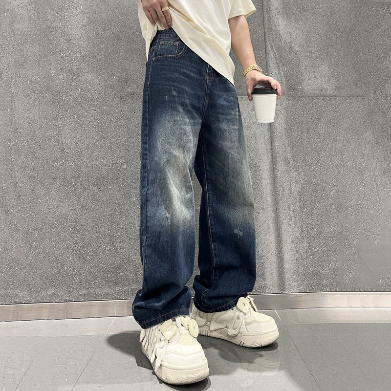 2024 Wholesale Daily Casual  Blank Denim Jeans Pants Men's Jeans