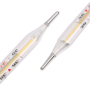 High Accuracy Traditional Mercury Free Gallium Dual Scale Fever Clinical Therm Classic Glass Thermometer