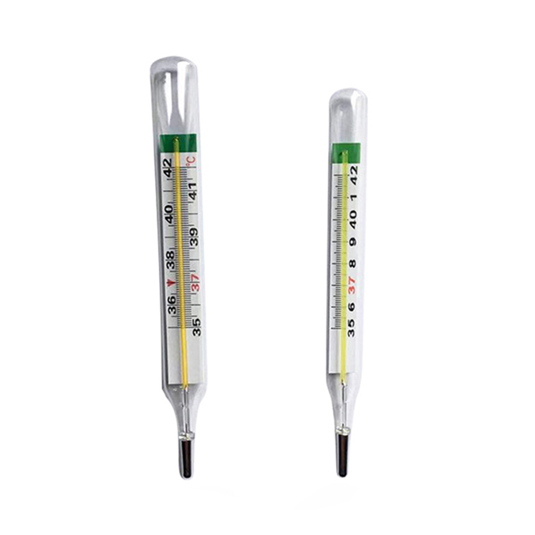 Green Case With A Good Price Double Scale Gallium Mercury Free Glass Thermometer With Fahrenheit Degree