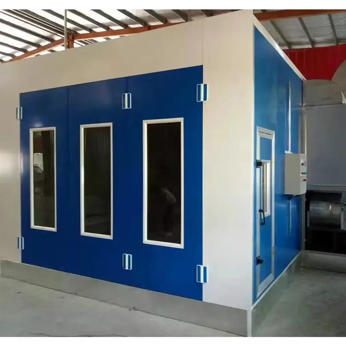 Collision Center Car Paint Booth Diesel Spray and Painting Oven with heating Spraying Room