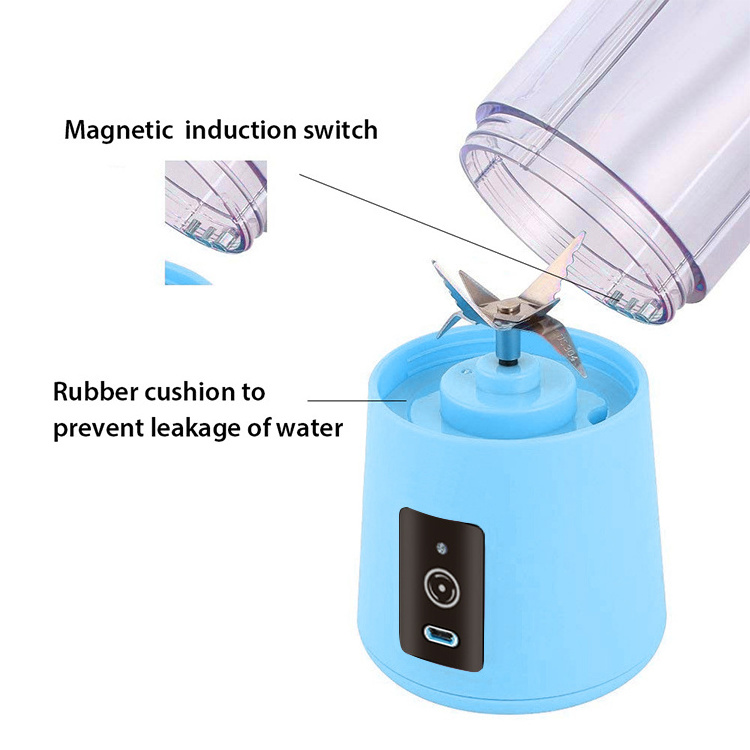 2024 Personal Size Rechargeable Smoothie Mini Hand USB Portable Juice Blender