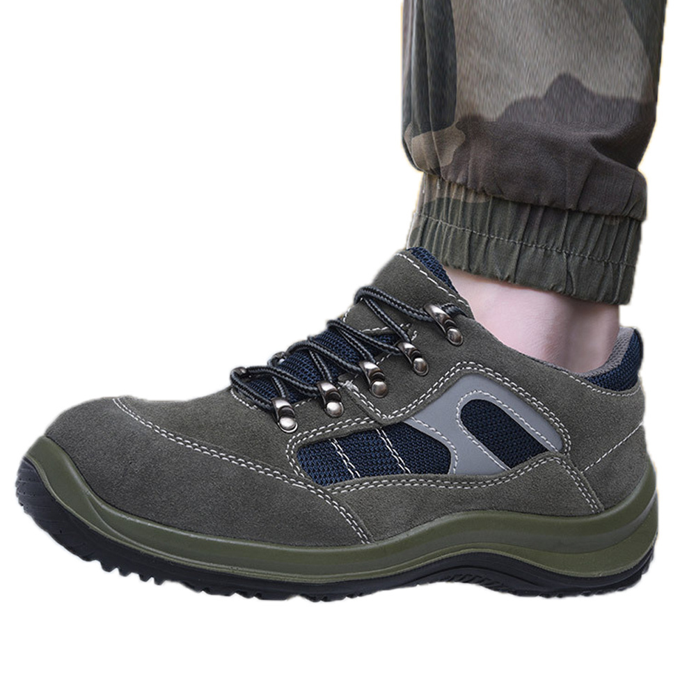 Steel Toe WorkwearAnti-Puncture Anti-Static Safety Shoes Lightweight Breathable Safe Toe Cat Safety Shoes for Men