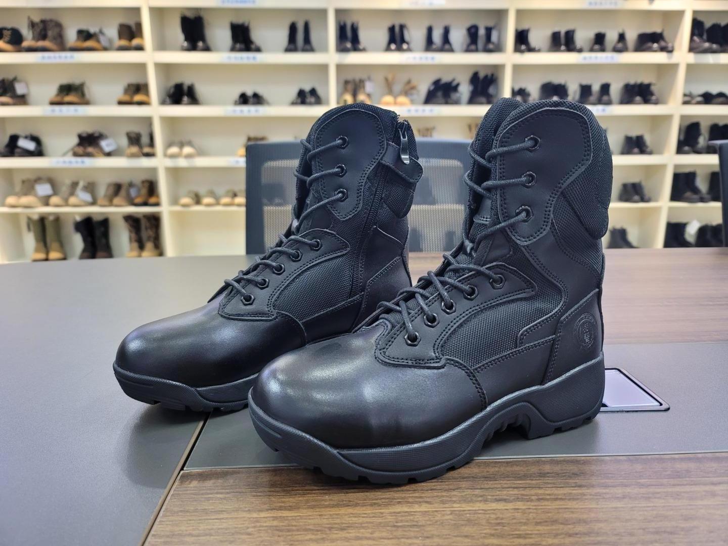 Anti-puncture and Anti-Static Steel Toe PU  Boots Security Guard Wear Boots for Men and Women