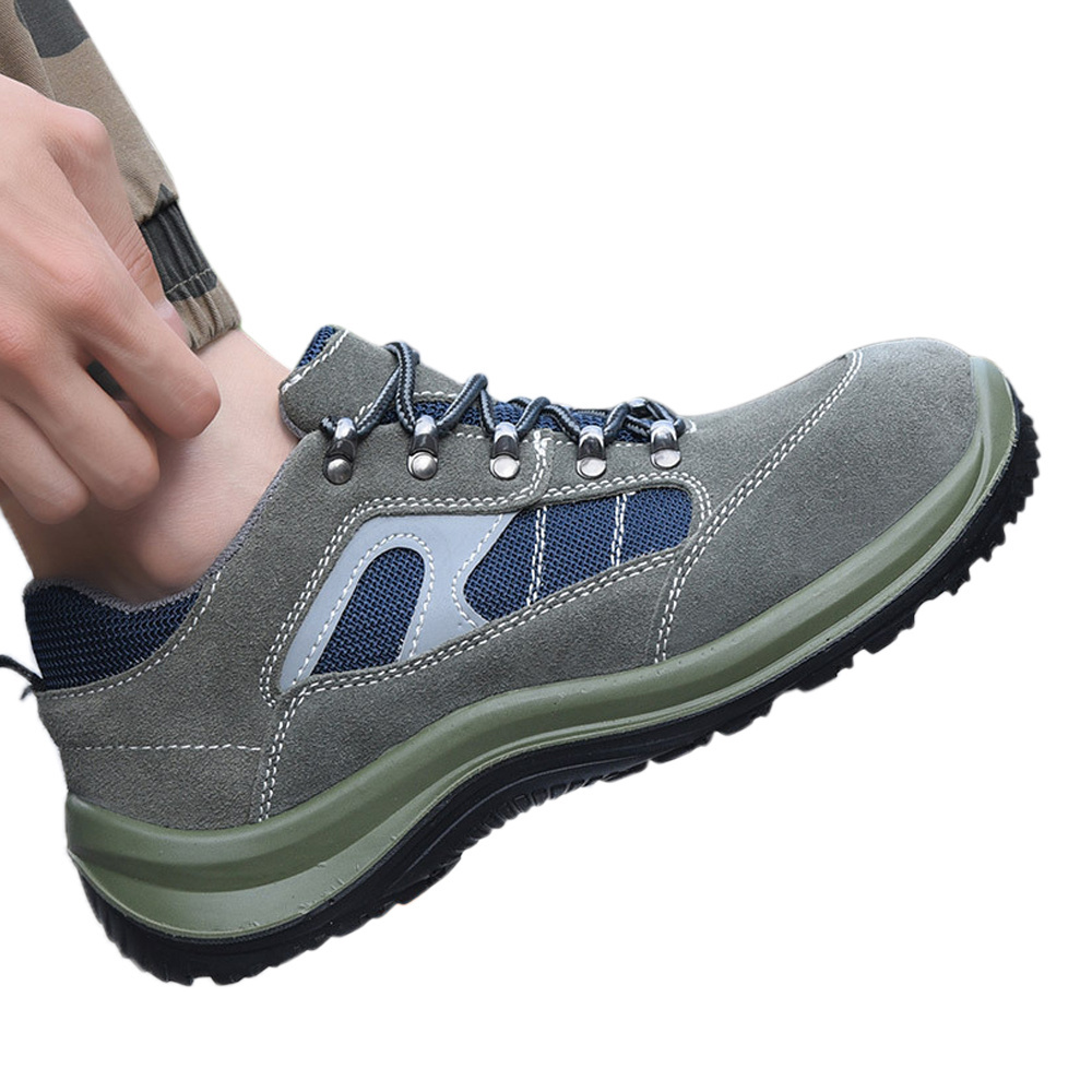 Steel Toe WorkwearAnti-Puncture Anti-Static Safety Shoes Lightweight Breathable Safe Toe Cat Safety Shoes for Men