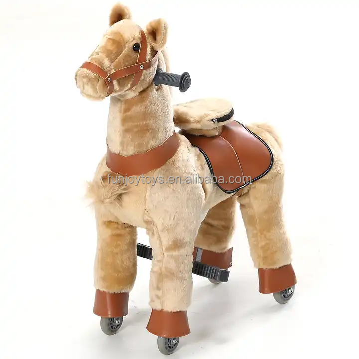 Commercial Grade Mechanical Plush Horse Children's Riding Animal Toy Pony Ride on Animal Toy for Sale