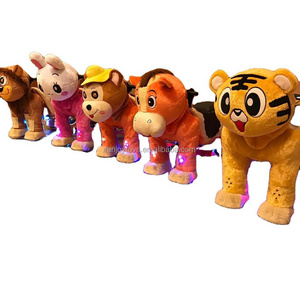 Safari safari animal ride for kids coin operated animal scooter electric animals for shopping mall