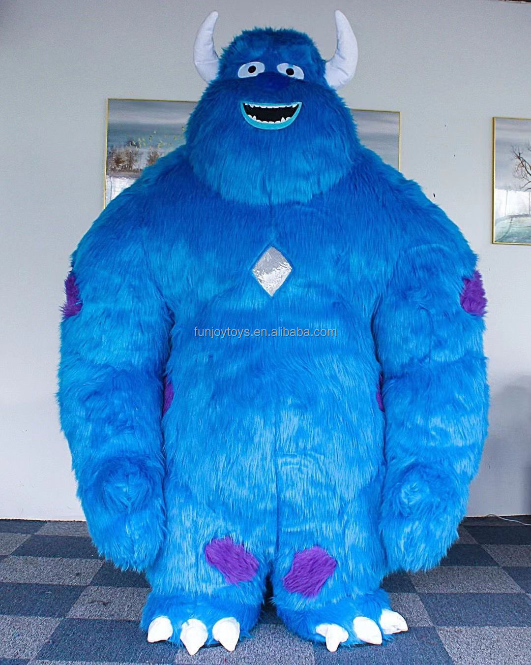 Giant Blue Monster Inflatable Mascot Costume for Adults for Halloween Party Festival Promotion Outdoor Advertising Unisex