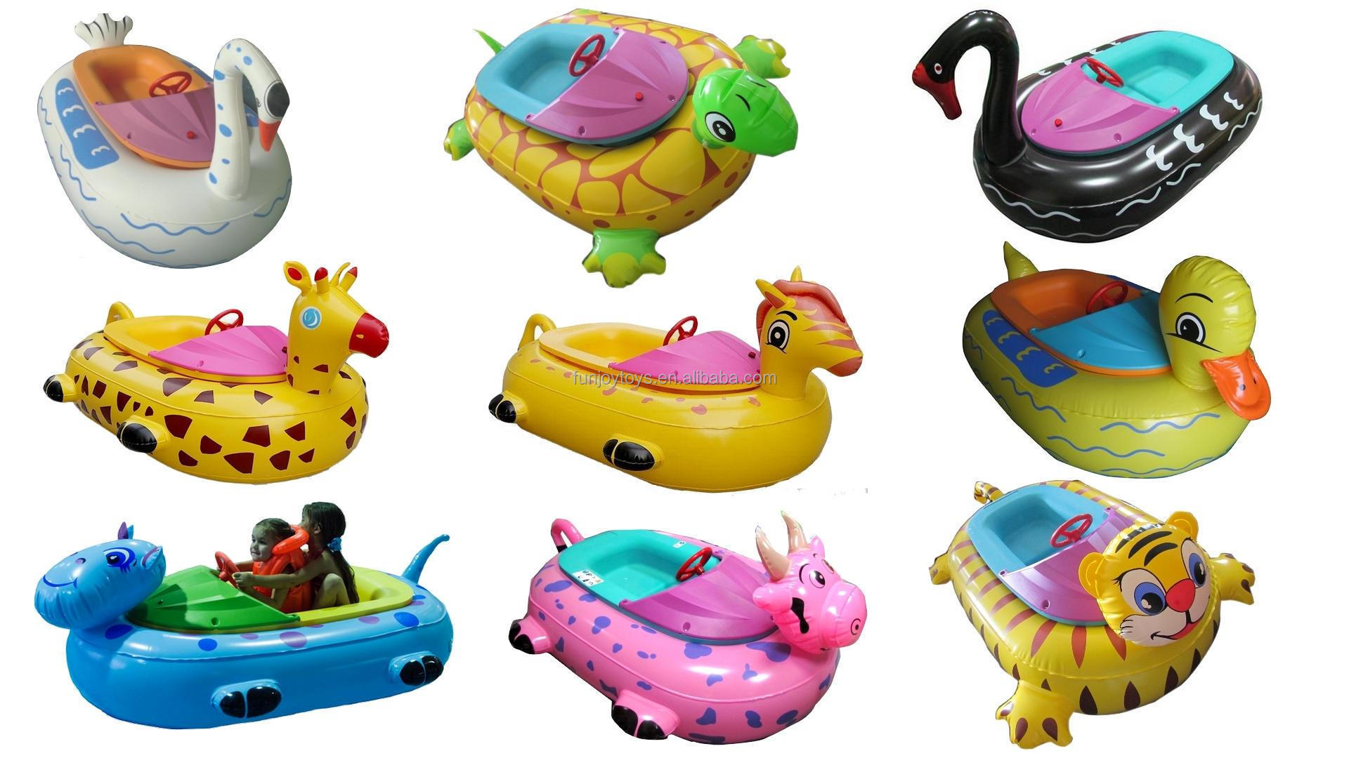 Water amusement park animal aqua bumper boat with motor different design battery powered toy boat for sale