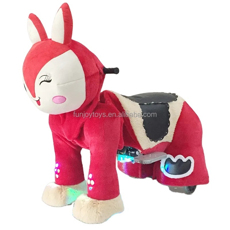 Plush Animal Ride On Toy Animals Electric Ride Animal Ride Kids Riding Toys For Shopping Mall