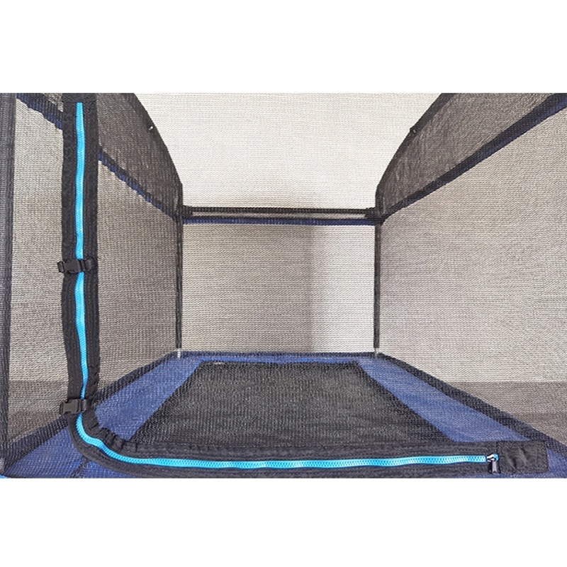 Funjump Kids 4X6 Feet Equipment Rectangle Trampoline with Swing Safety Fence for Toddler