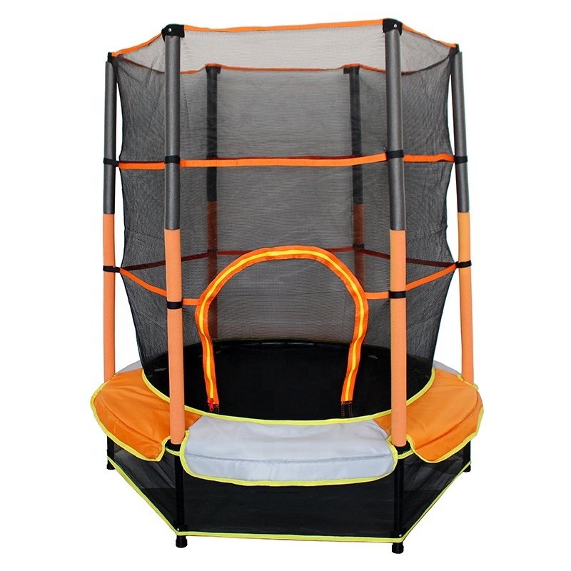 Funjump New Color Universal 55inch Mini Kids Indoor Small Trampoline With Safety Net