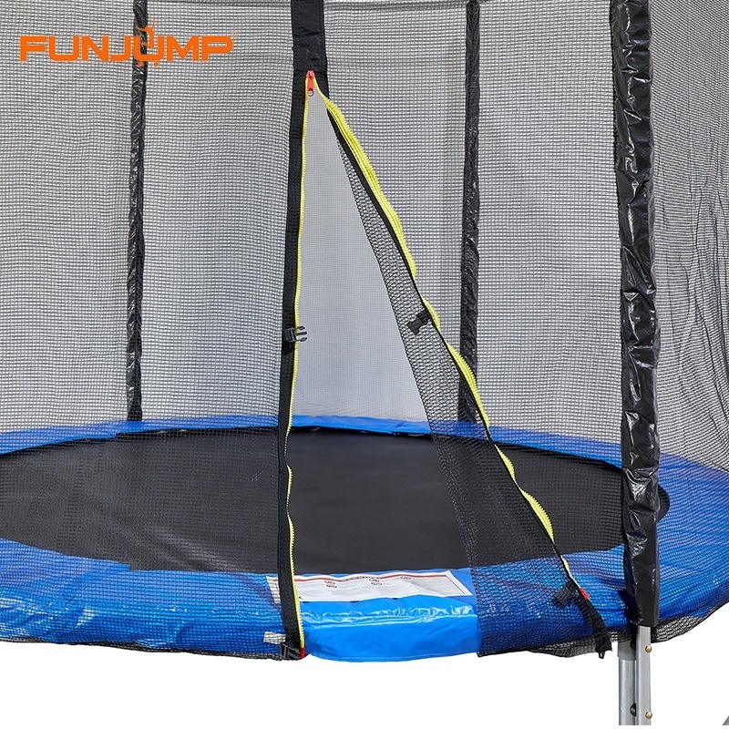 Funjump Hot Selling Kids Trampoline  8ft 10ft Children Adult Bounce Jumping Bed Trampolines with Protective Net