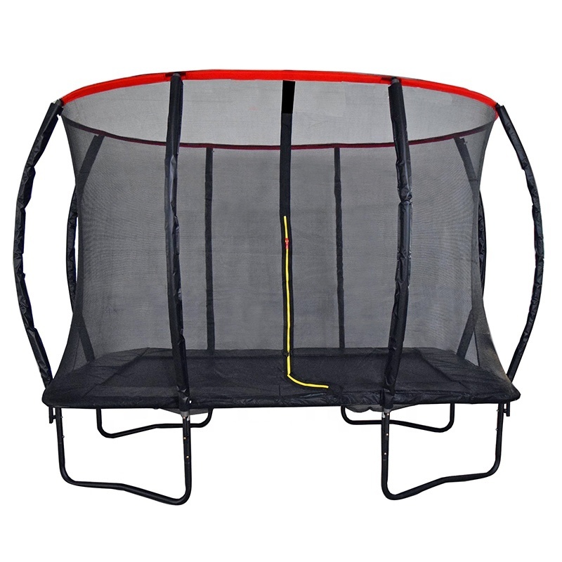 Funjump Outdoor 6x9ft Rectangular Trampoline with Safety Enclosure