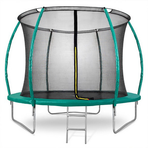 Funjump 10ft Kids Trampoline Jumping Square Trampoline With Outside Net