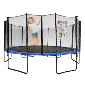 Recreational Cama Elastica Round Trampoline Outdoor 16FT Children Adults Fitness Trampoline with Basketball Hoop