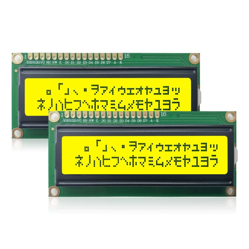 3.3V Blue / Yellow / Gray Backlight 1602 16x2 I2C LCD Screen Display Module For Electronic Project