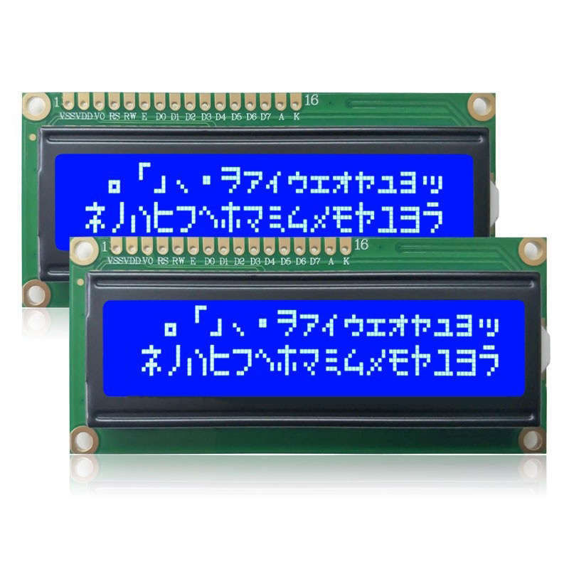 3.3V Blue / Yellow / Gray Backlight 1602 16x2 I2C LCD Screen Display Module For Electronic Project