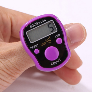 Mini Finger Counter LCD Electric Digital Display with Light Tally Counter Stitch Marker Sewing Knitting Weave