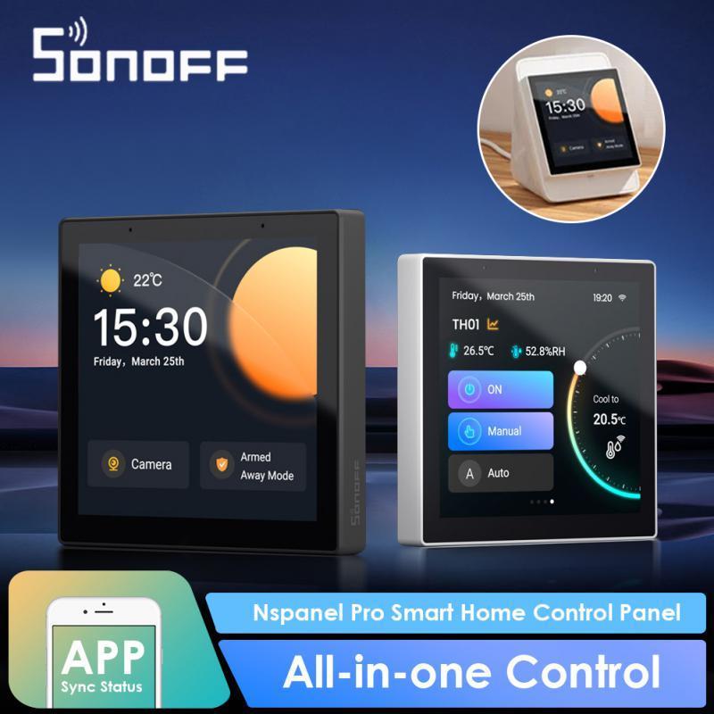 SONOFF NSPanel Pro Smart Home Control Panel 3.95-inch Full Touch Screen EU Wifi Zigbee Smart Thermostat Display Switch