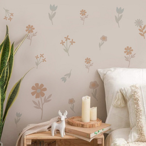 Funlife Boho Flower Wall Decals Peel and Stick Self Adhesive Wall Stickers for Nursery Baby Room Wall Decor