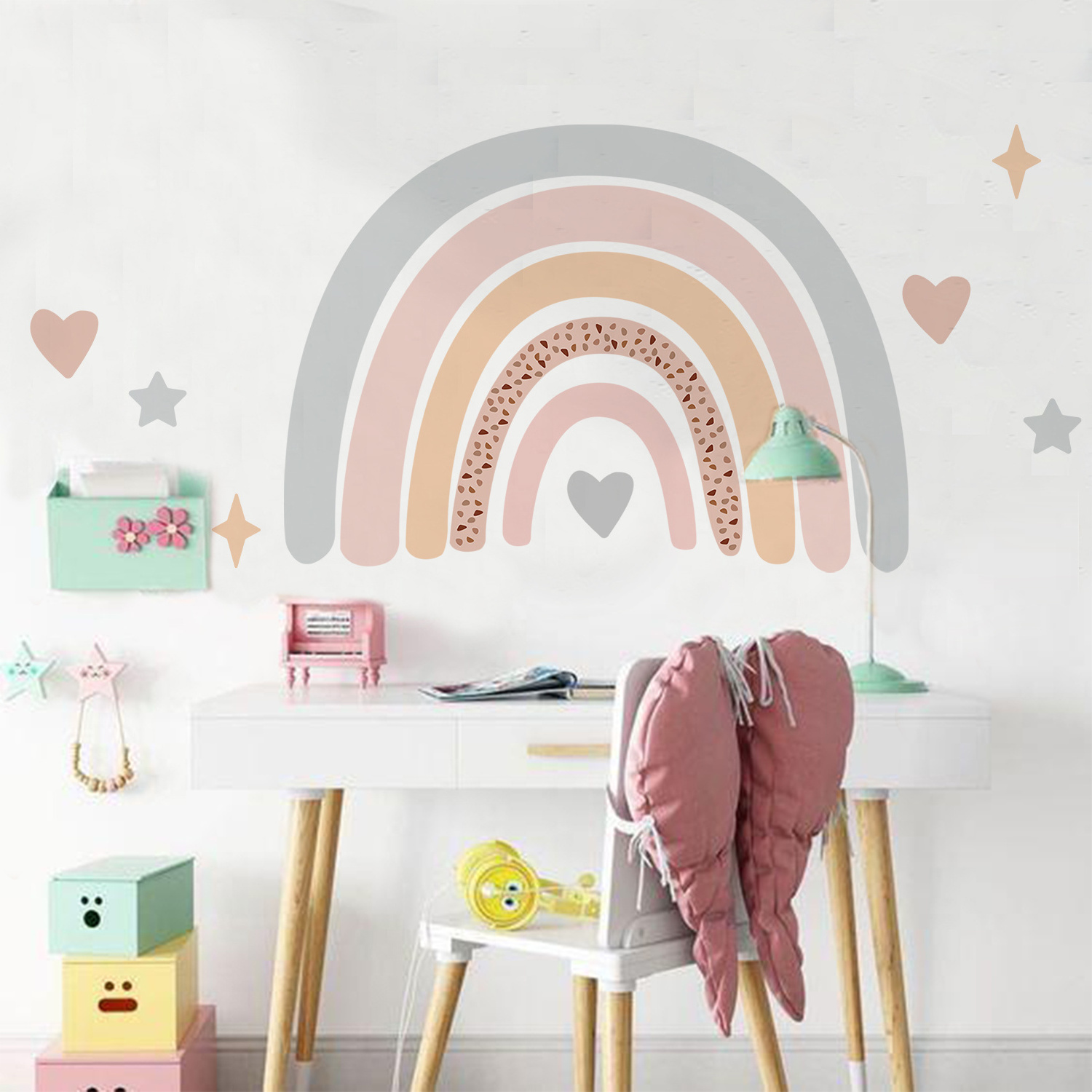 Funlife JY021 Pink&Blue Fantasy Wall Decals for Nursery room baby room wall decoration wall sticker