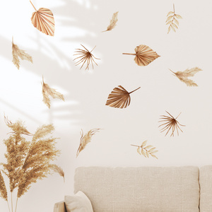 Funlife  BP019 watercolor boho leaves home decoration wall decals living room self-adhesive wall sticker