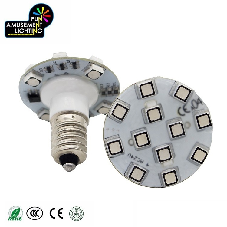 RGB E14 AC24V Light Bulb Carousel Rides Decoration Lighting Leds Bulb For Running Light