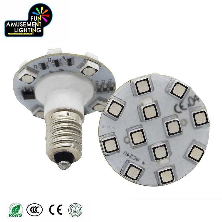 RGB E14 AC24V Light Bulb Carousel Rides Decoration Lighting Leds Bulb For Running Light