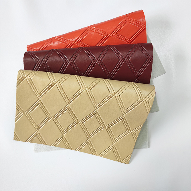 PVC sponge leather for car seat filling upholstery material covering 3D 5D car floor mats leather