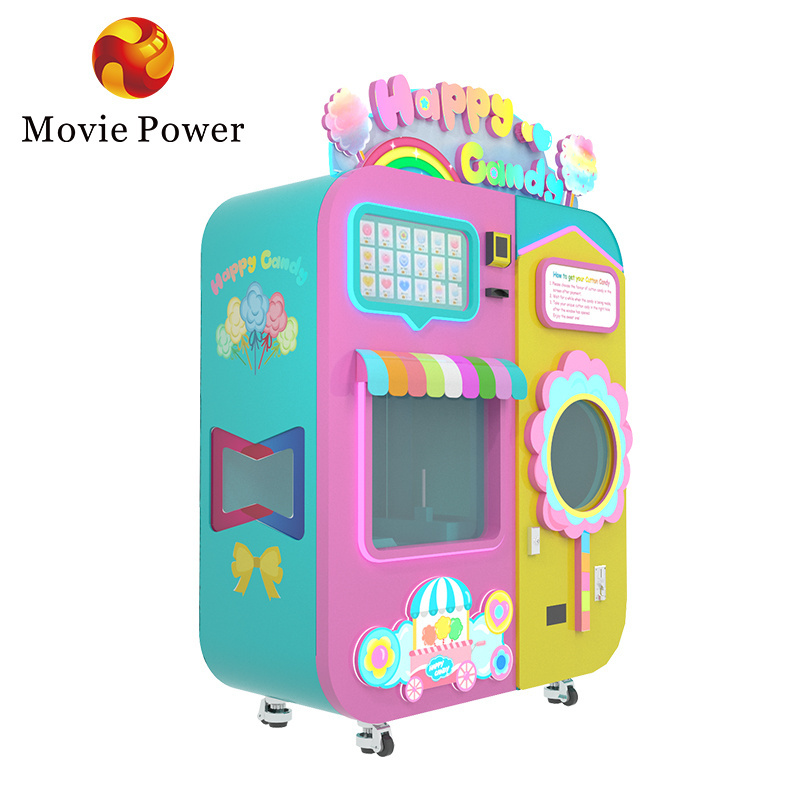 Hot sales Cotton Candy vending machine Robot Electric Sugar full  Automatic vending machine