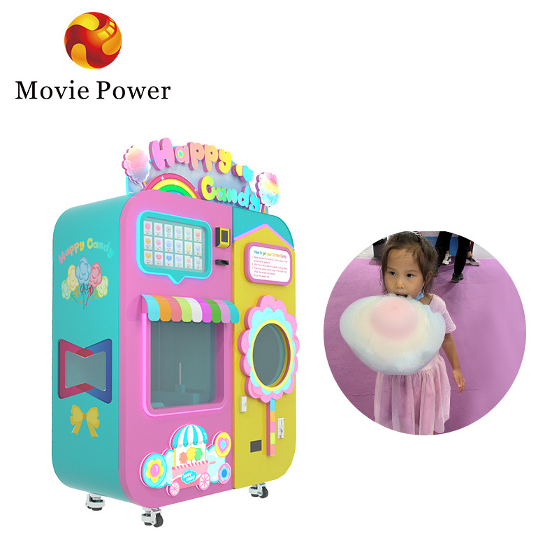 New Commercial Custom Cotton Candy Machine With Sugar Coin Operated Vending Cotton Candy Machine