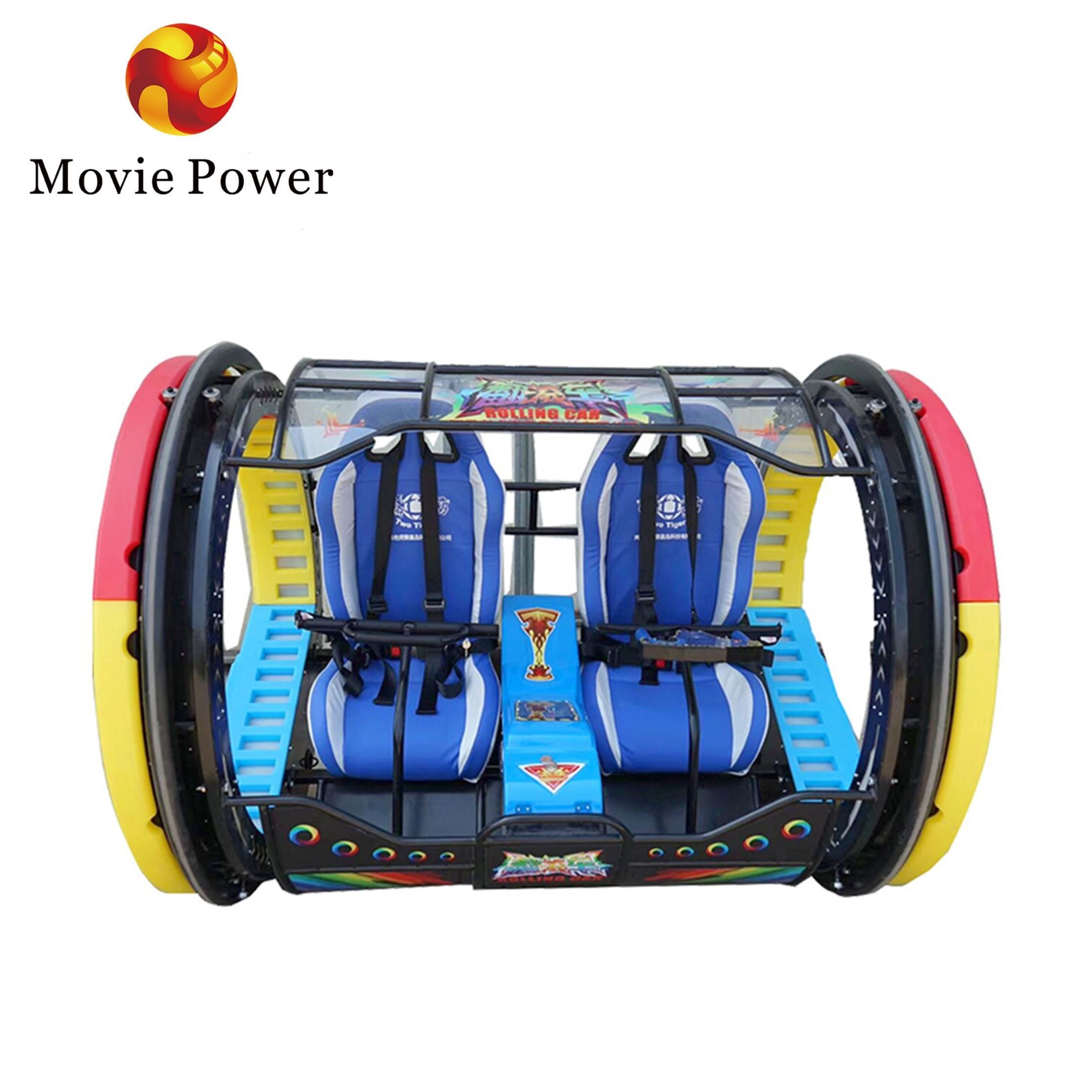 Outdoor Amusement Park Rides Happy 360 Degree Rotation Control Rolling Car Carnival