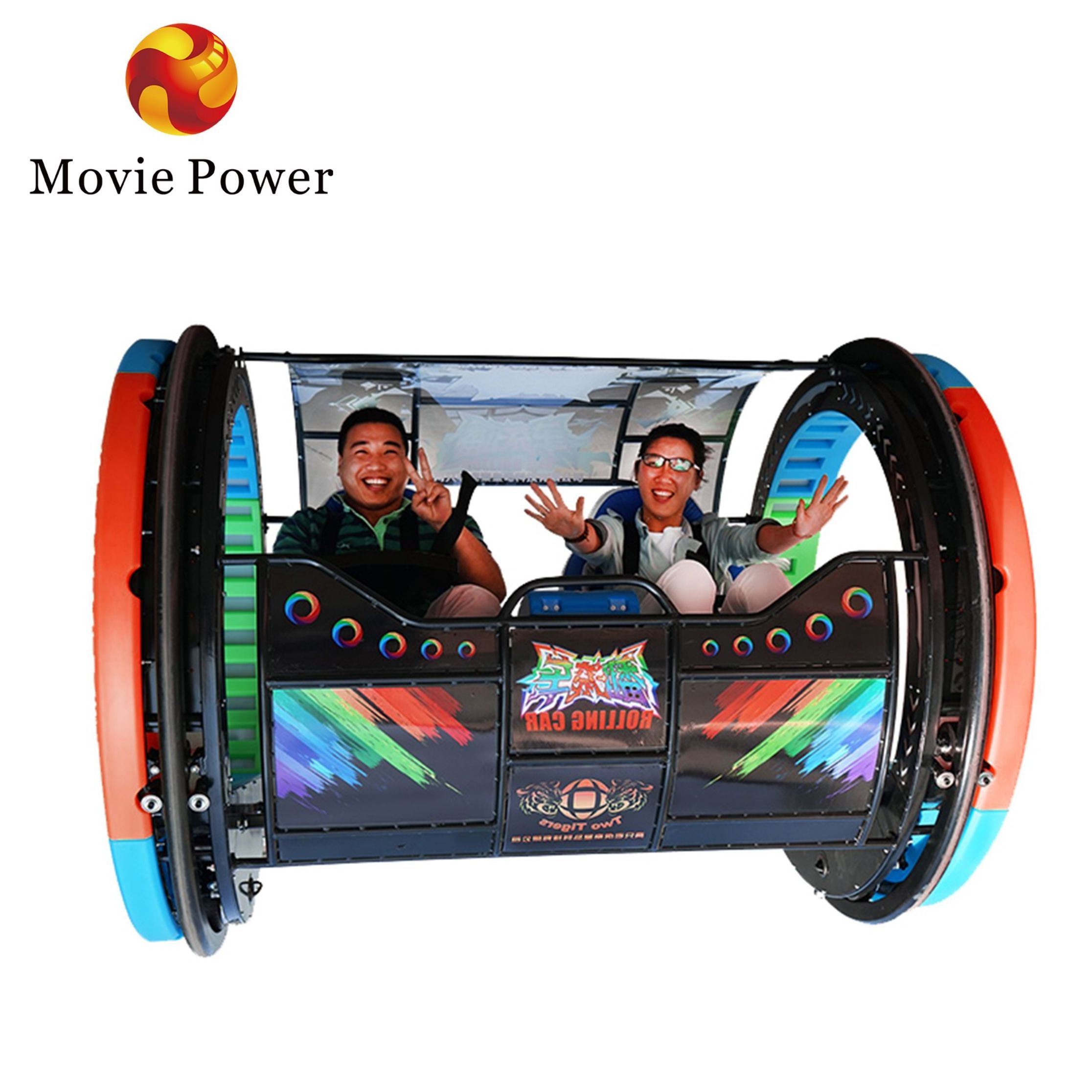 Outdoor Amusement Park Rides Happy 360 Degree Rotation Control Rolling Car Carnival