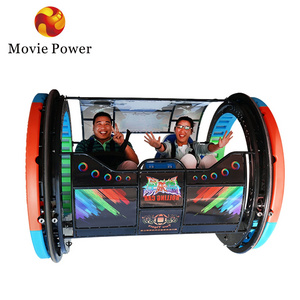 Outdoor Amusement Park Rides Happy 360 Degree Rotation Control Rolling Car Carnival