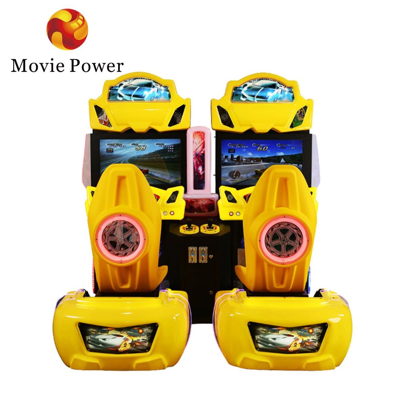 Custom Cool Design Coin Operated Game Indoor Amusement Arcade Car Outrun Racing Game Machine