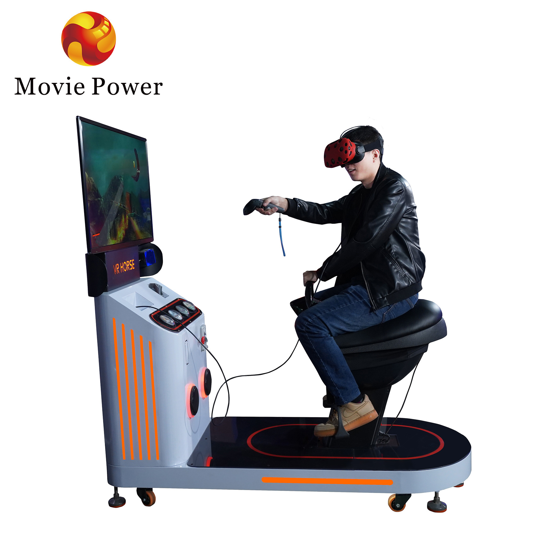 Real Experience Vr Horse Riding Simulator Vr Simulator Coin Operate 9D Cinema  Vr Game Machine