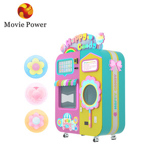 New Commercial Custom Cotton Candy Machine With Sugar Coin Operated Vending Cotton Candy Machine