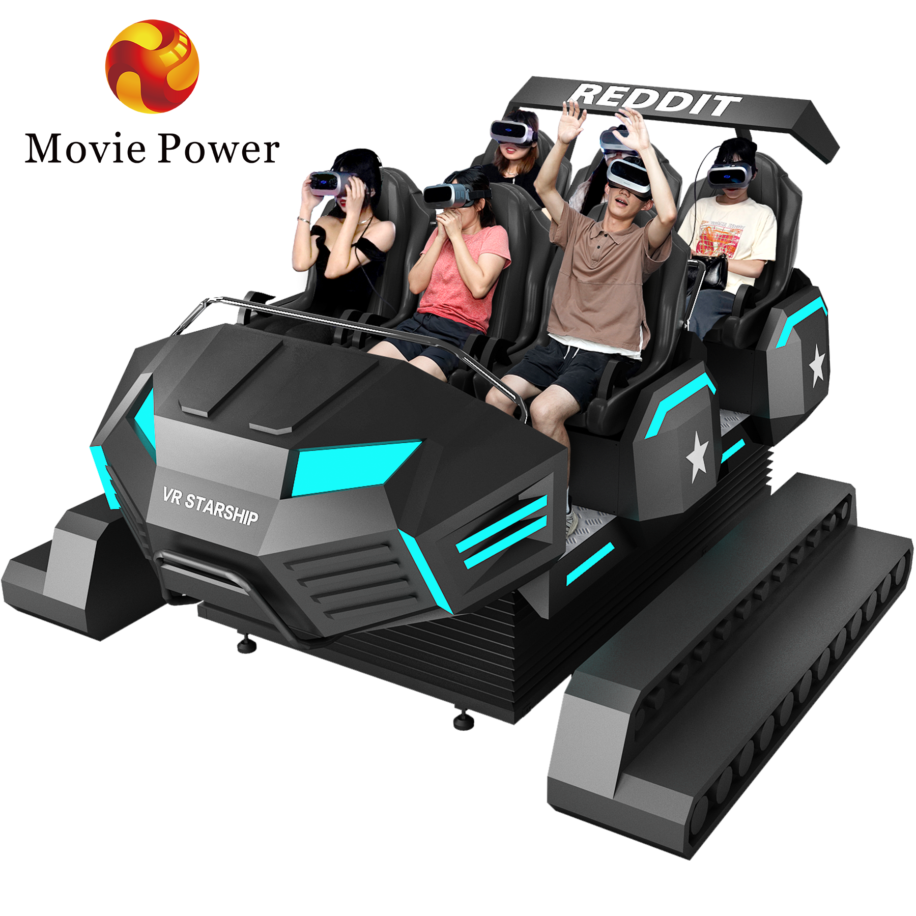 Commercial and Profitable vr simulator 9d virtual reality, 6 Seats 9d Vr Simulator for VR theme park