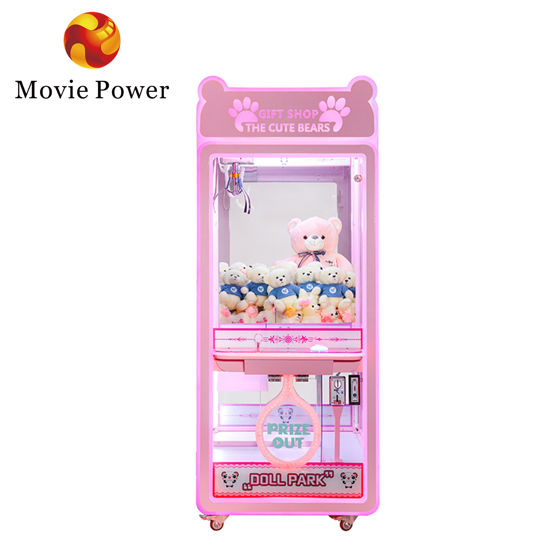 Cheap Arcade Prize Stacker Vending Game Plush Toy Doll Grabber Mini Claw Crane Machine