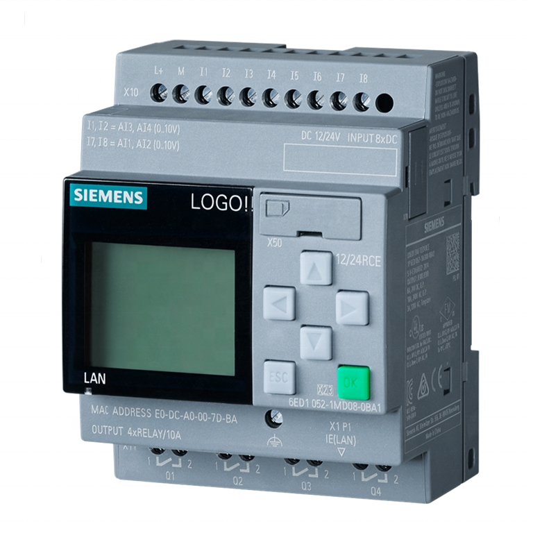 New & Original Programmable Controllers 8.3 12/24RCE host module 6ED1052-1MD08-0BA1 Siemens PLC LOGO Logic Module