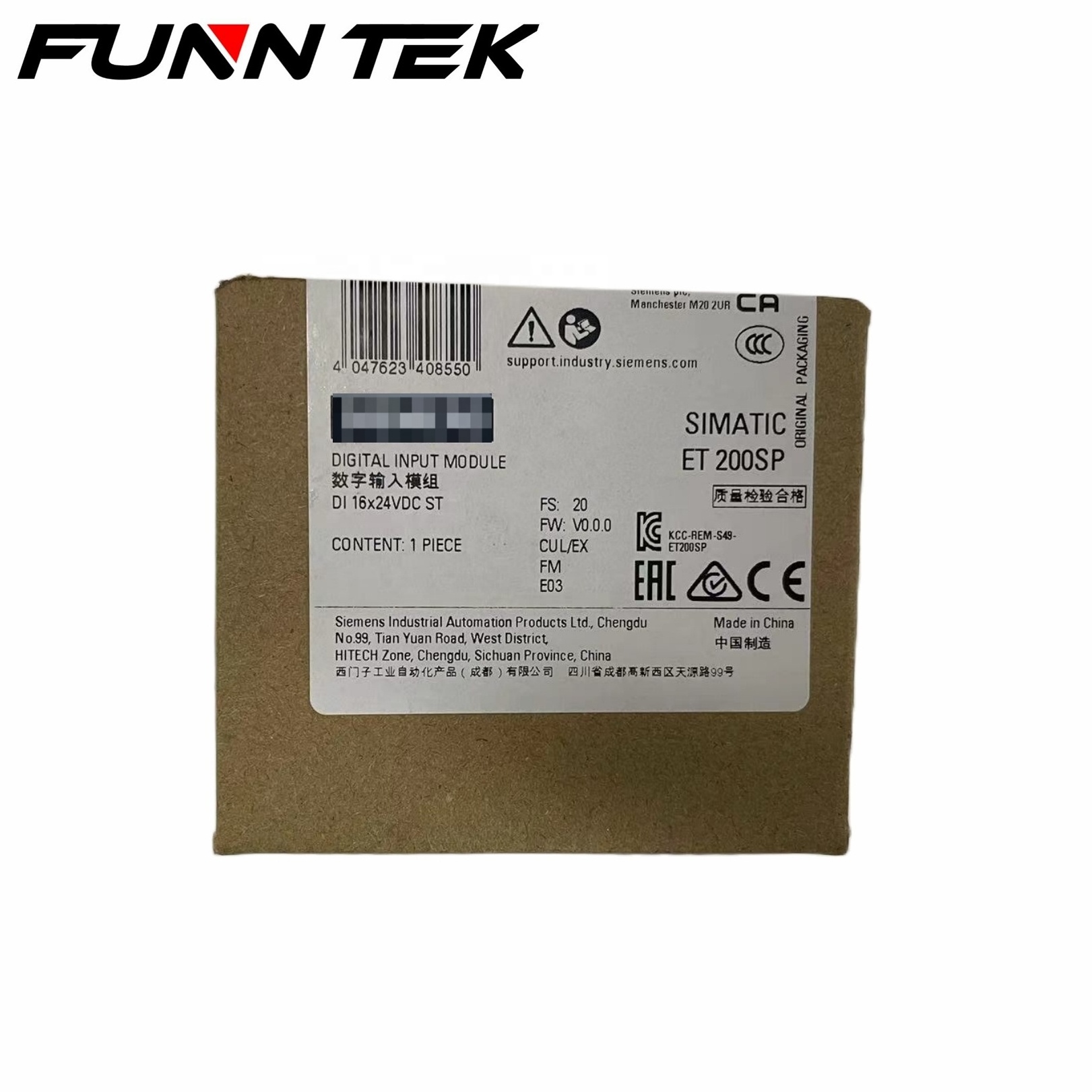 Siemens plc 6es7131-6bh01-0ba0 et200sp di 16x24v Simatic controller 6es7 131-6bh01-0ba0