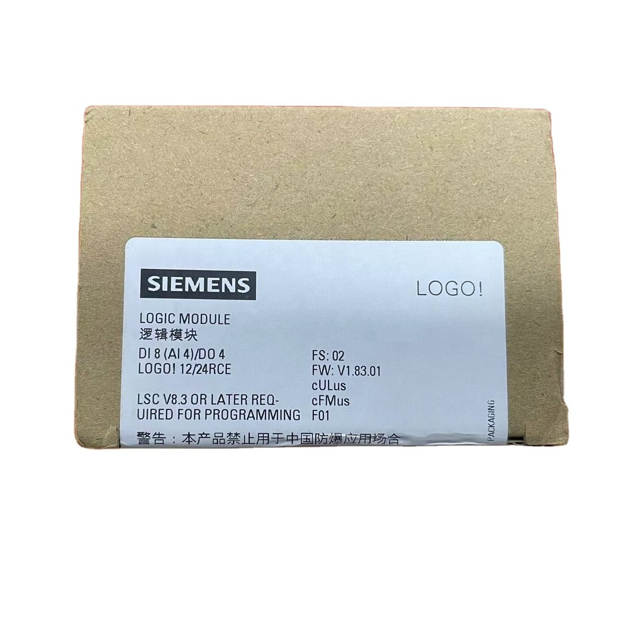 New & Original Programmable Controllers 8.3 12/24RCE host module 6ED1052-1MD08-0BA1 Siemens PLC LOGO Logic Module