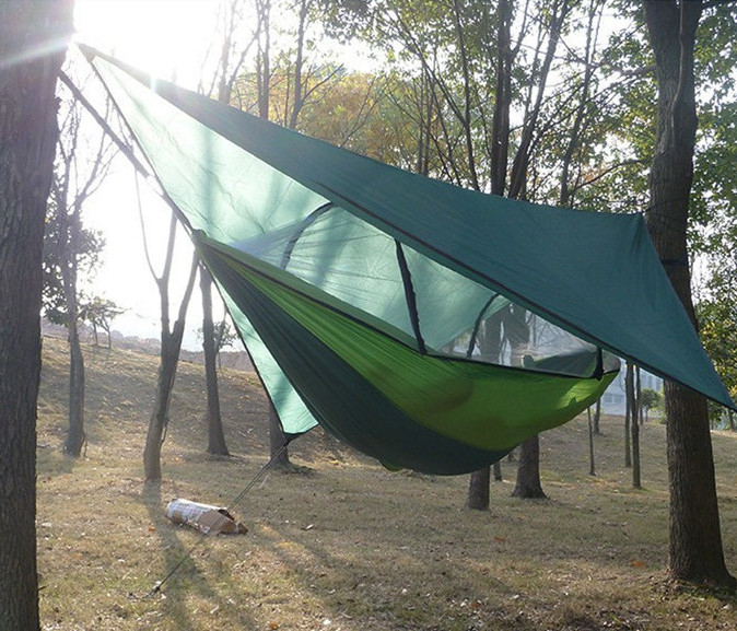 Custom Outdoor Lightweight Waterproof Sleeping Hammock Tent with Mosquito Net